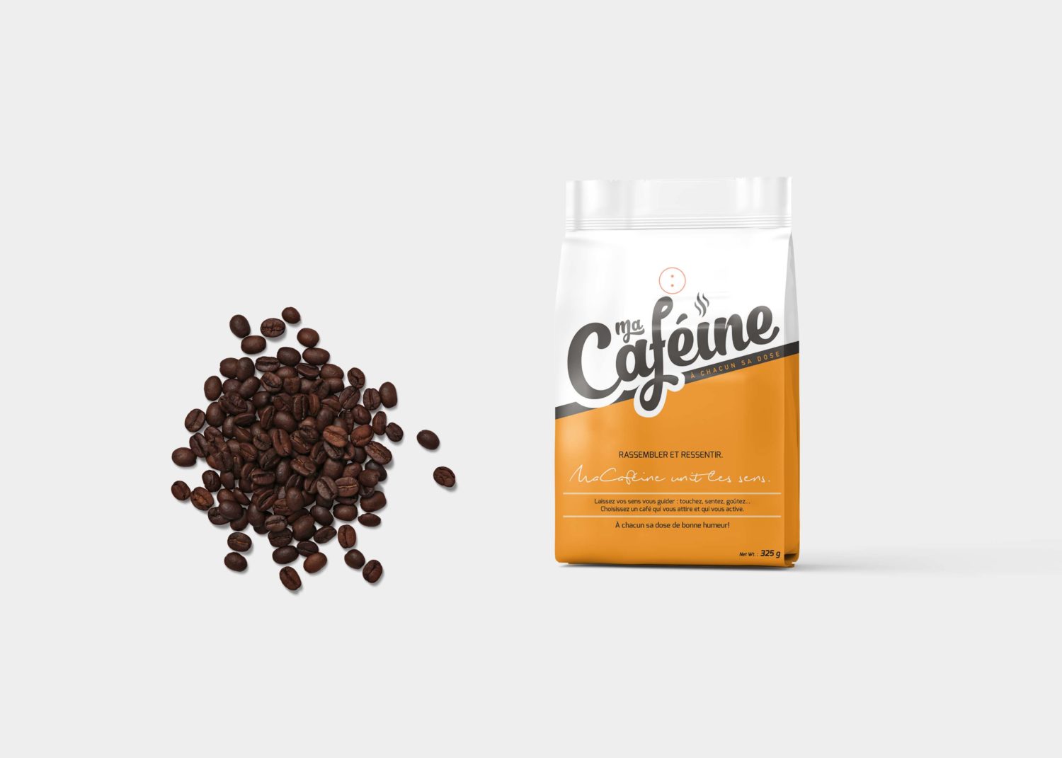 Download Coffee Packaging Pouch Label Mockup | eyMockup