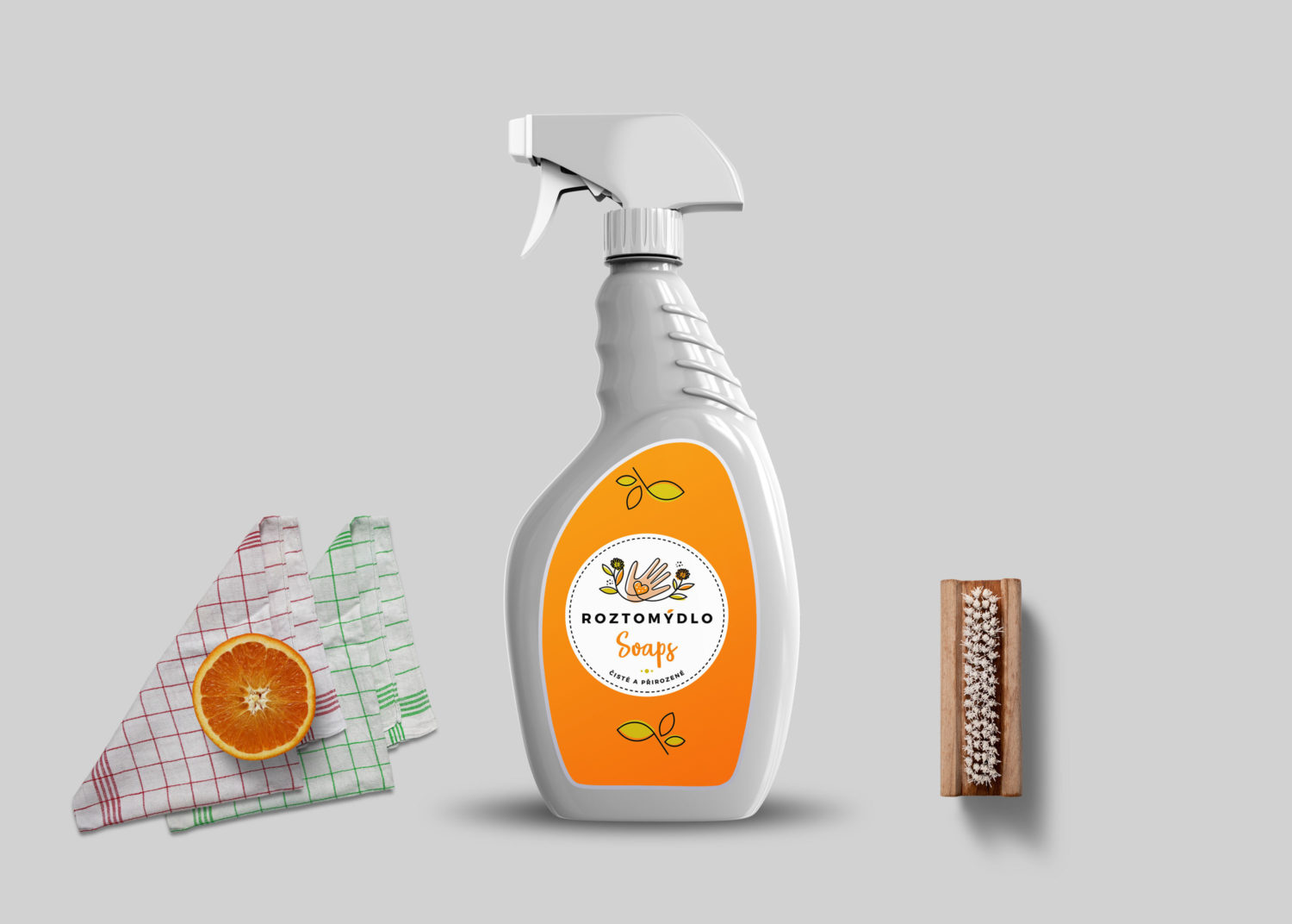 Download Premium Glass Cleaning Spray Bottle Mockup