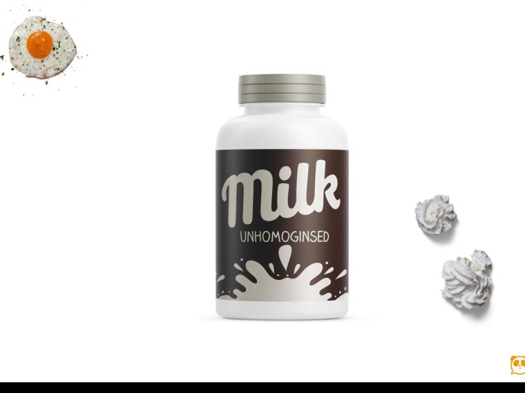 Milk Bottle Mockup