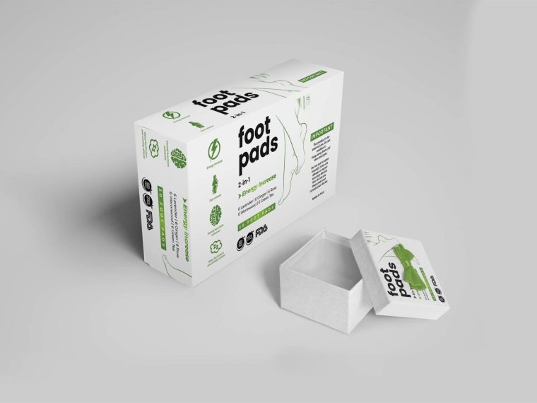 Foot Pads Packaging Mockup