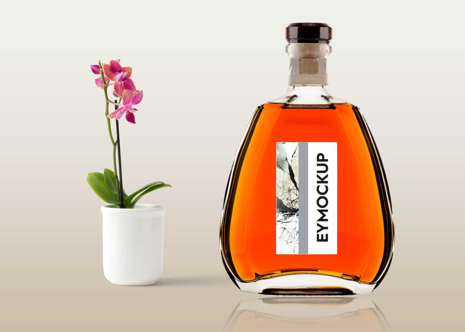 Glass Perfume Bottle Mockup