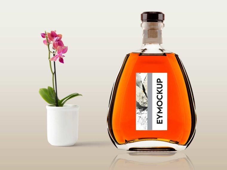 Glass Perfume Bottle Mockup