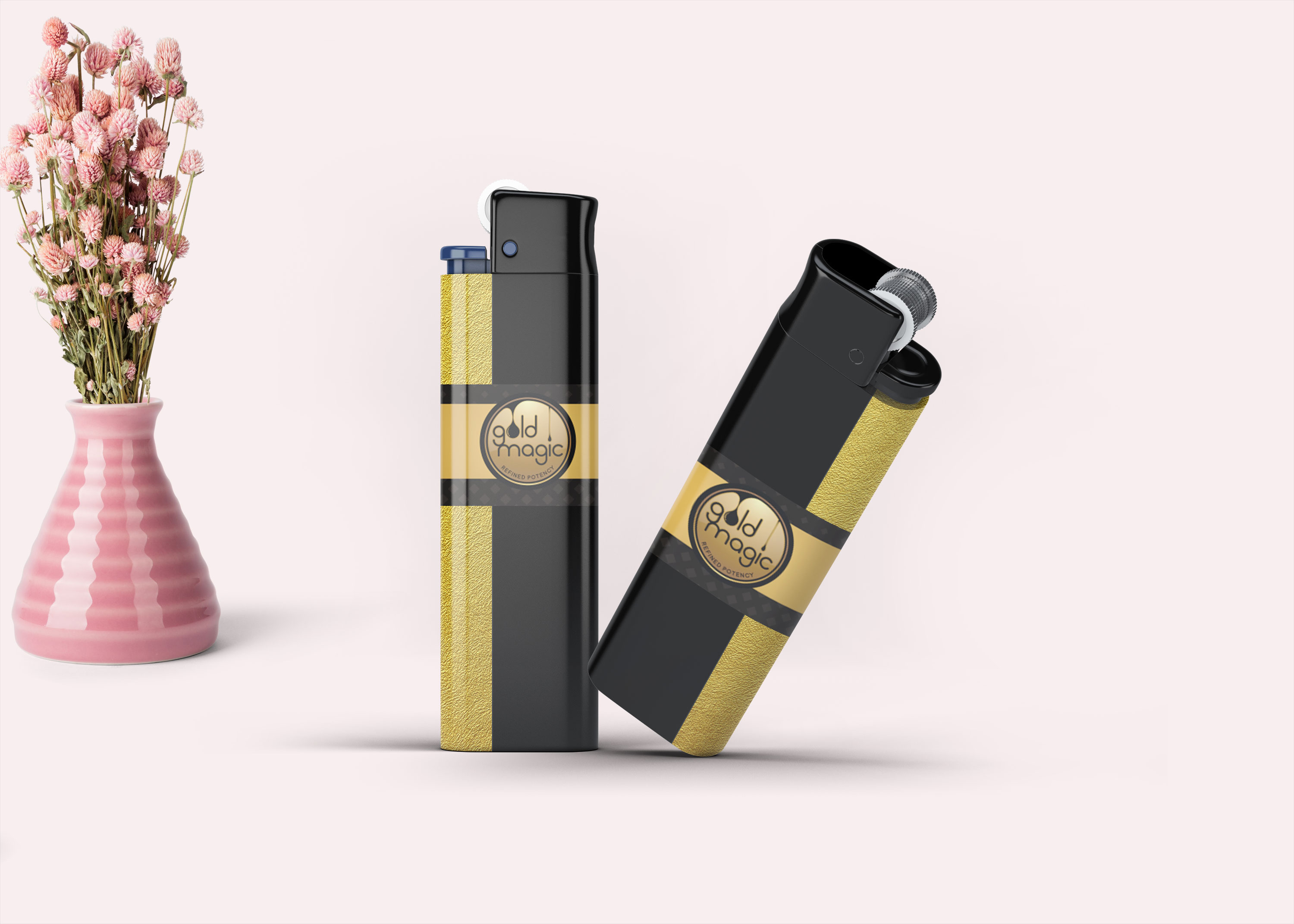 Download Gold Luxury Lighter Mock Up