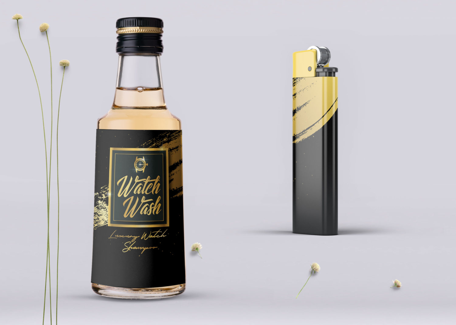 Download Luxury Lighter Bottle PSD Mockup