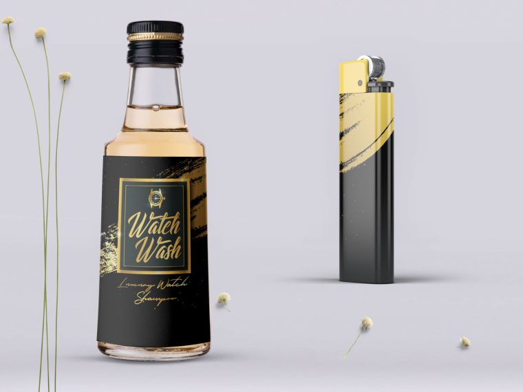 Luxury Lighter Bottle Mockup