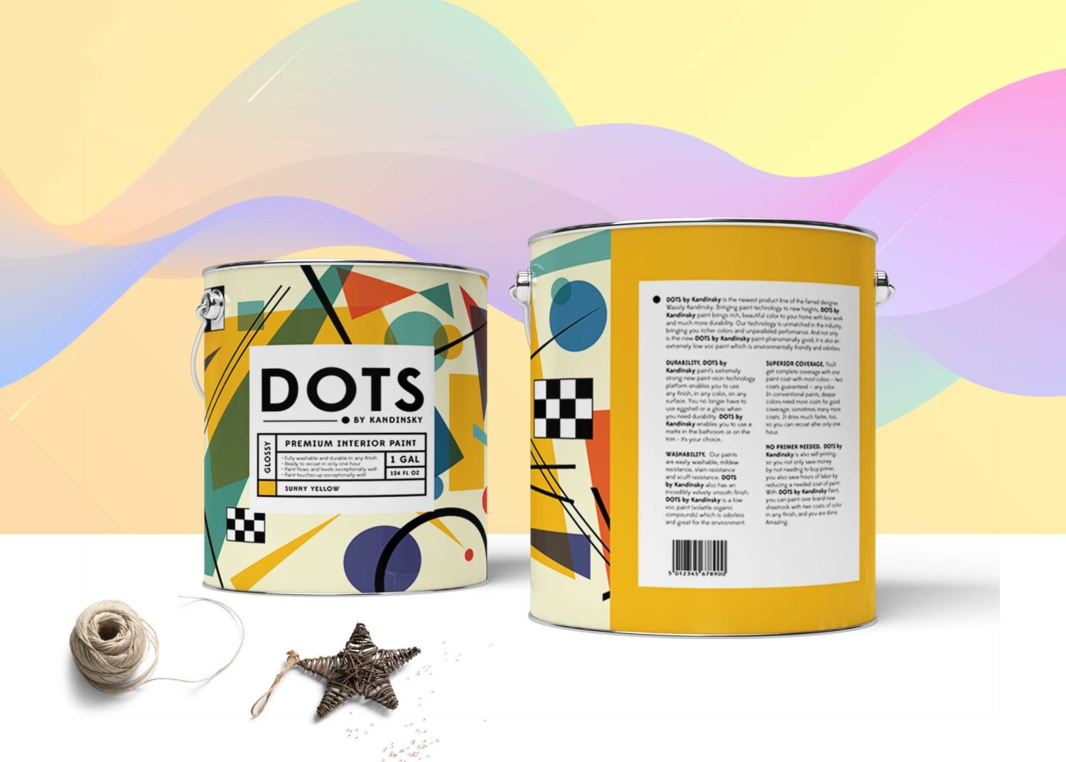 Metallic Paint Can Mockup