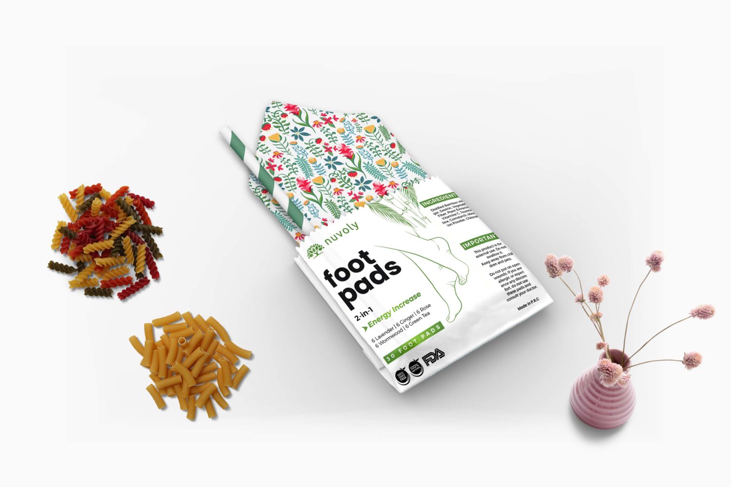 Download New Small Restaurant Paper Pouch Label Mockup | eyMockup