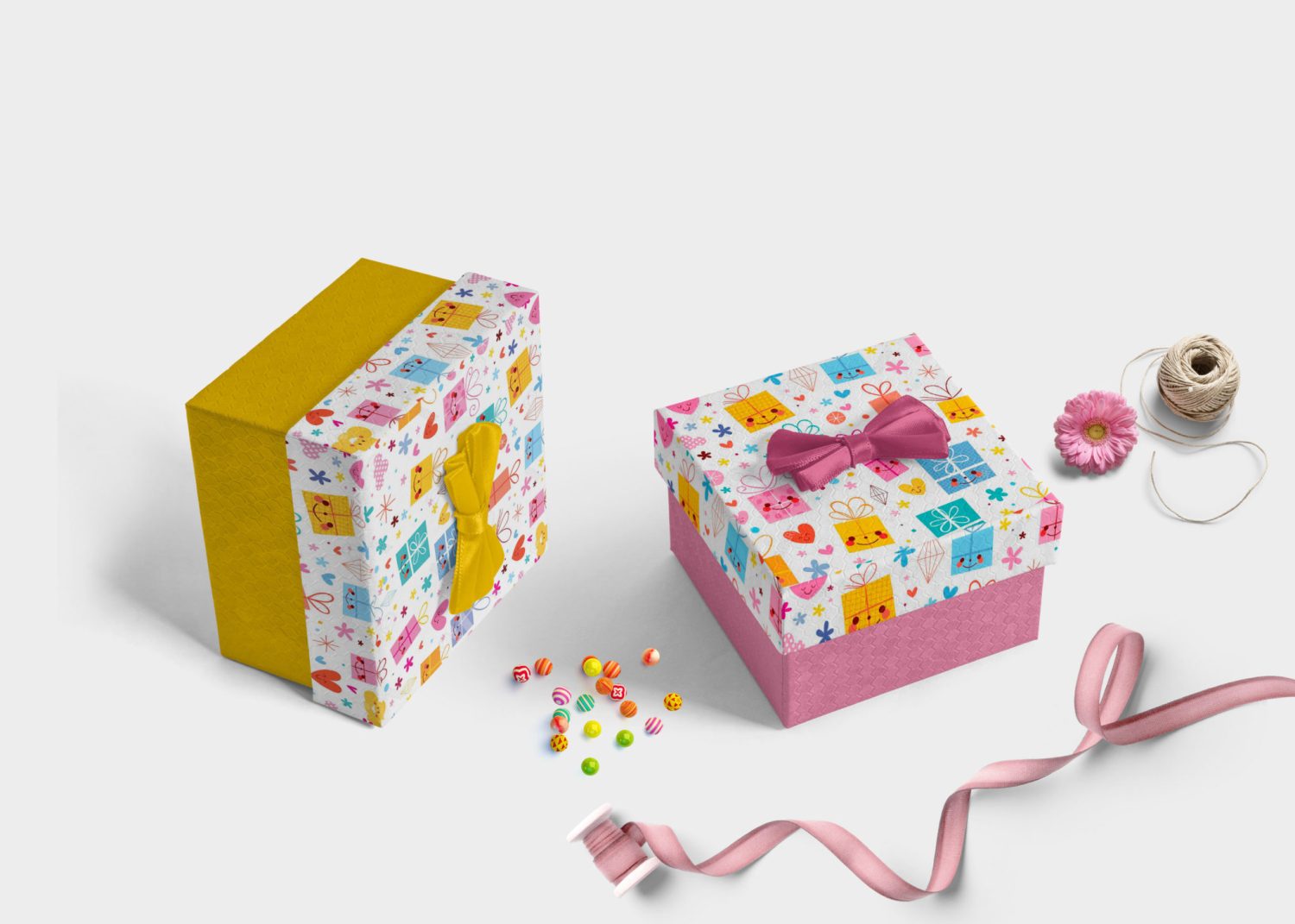 Nice Package gift box mockup