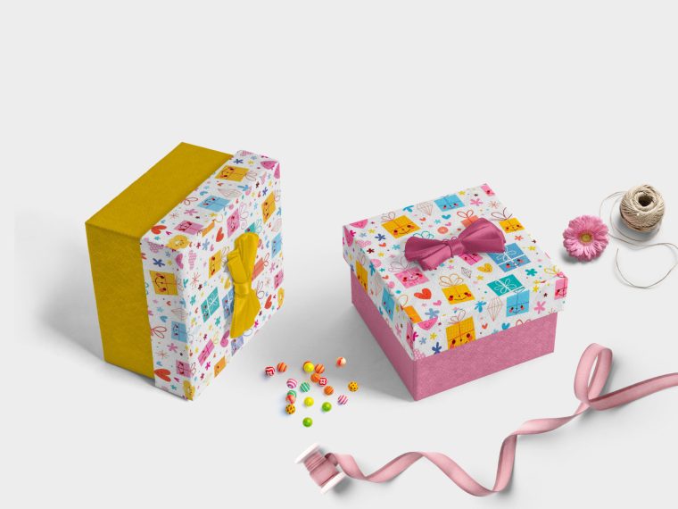 Nice Package gift box mockup