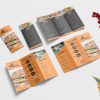 Restaurant Tri-Fold Brochure Mockup
