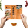 Prime PSD Elegant Restaurant Tri-Fold Brochure Mockup