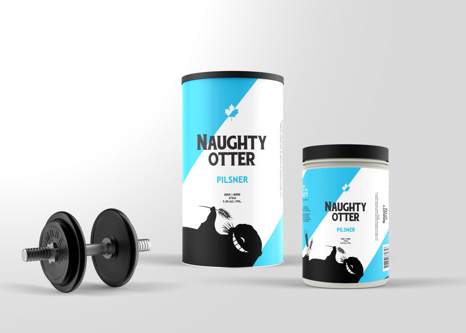 Whey Protein Supplements Mockup