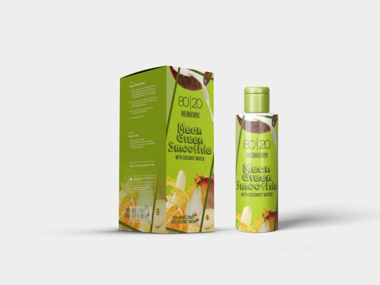 Hair Oil Packaging Label Mockup