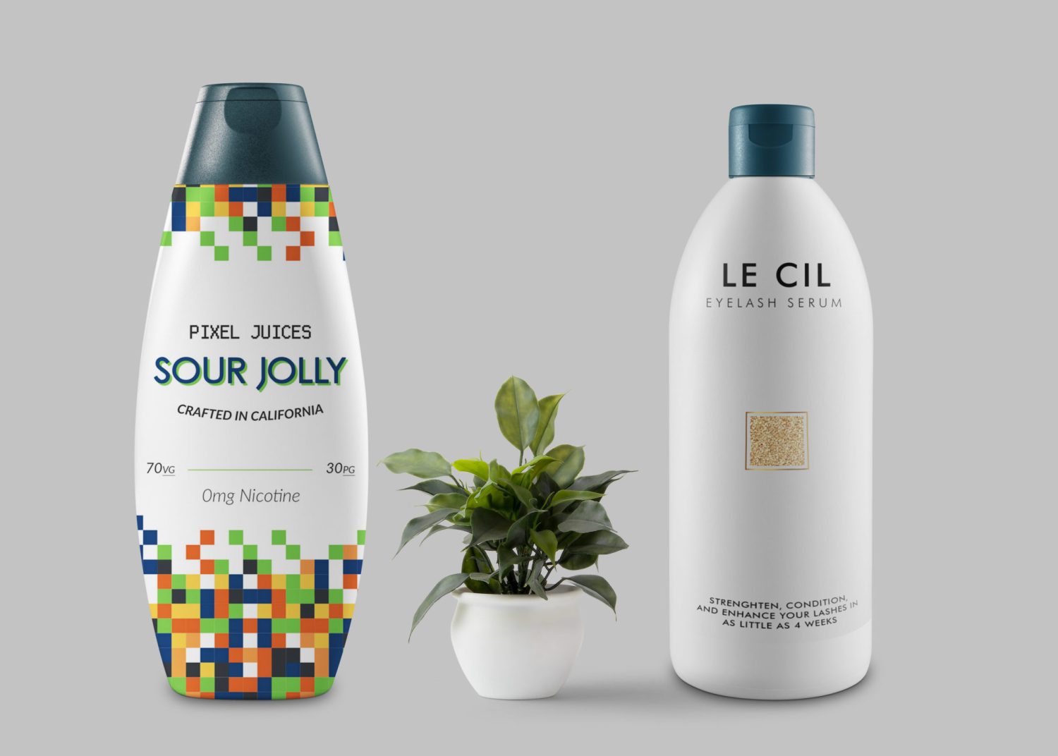 Modern Shampoo Bottle Mockup