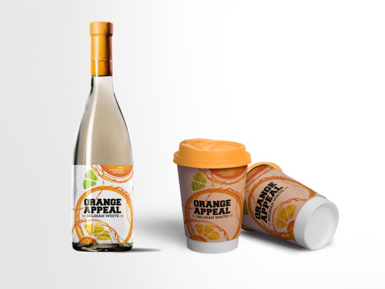 Pineapple Bottle Label Mockup