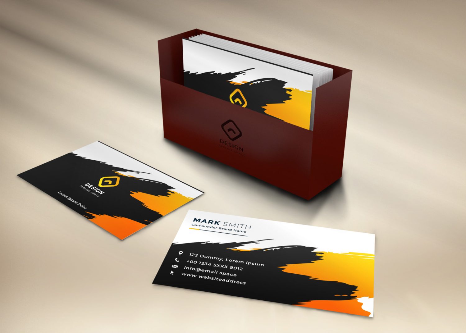 Business Card Presentation Mockup