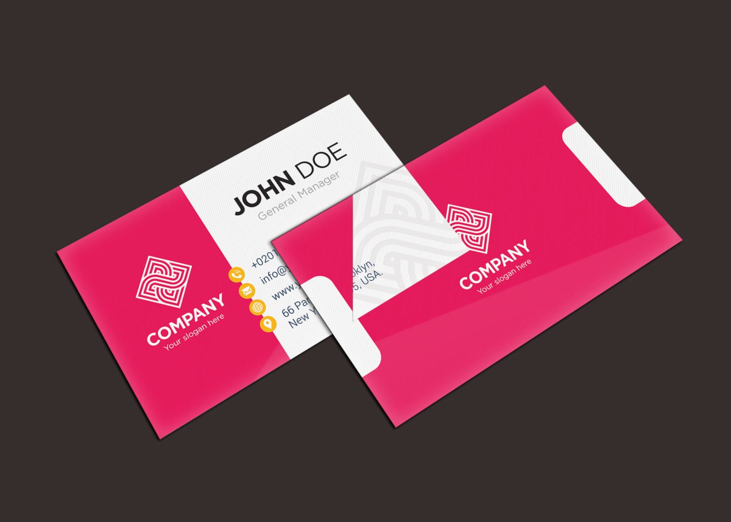 Business Card Presentation Mockup