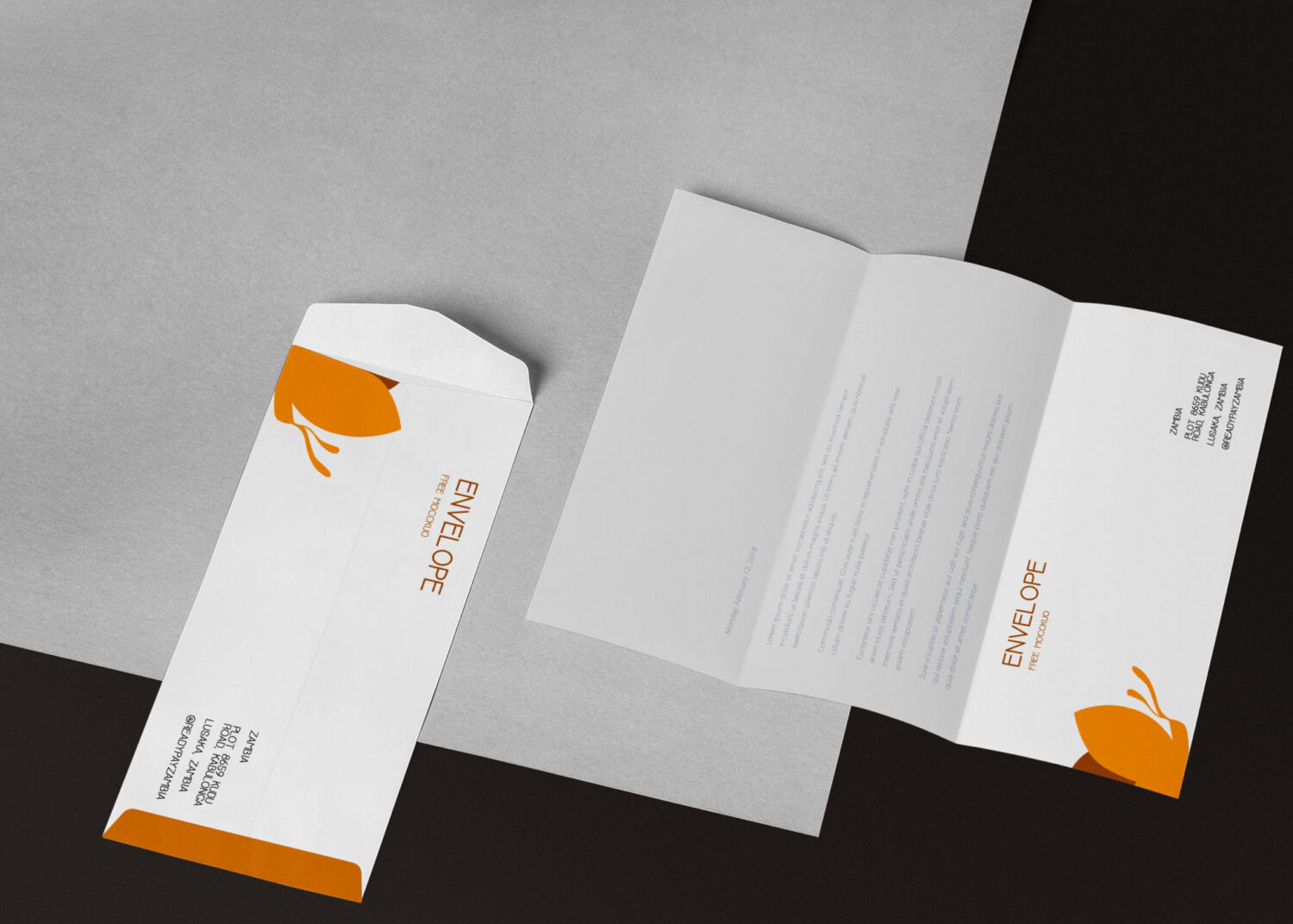 Envelope Design Mockup