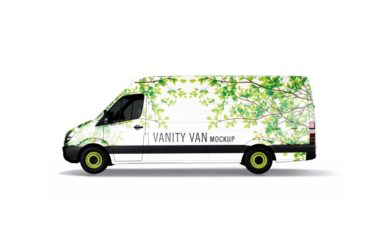 Premium Fast Food Vanity Van Wrap Mockup