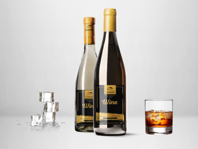 Wine Bottle Label Mockup
