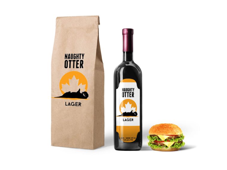Wine Bag Packaging Mockup
