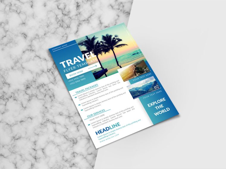 Flyer Design Presentation Mockup