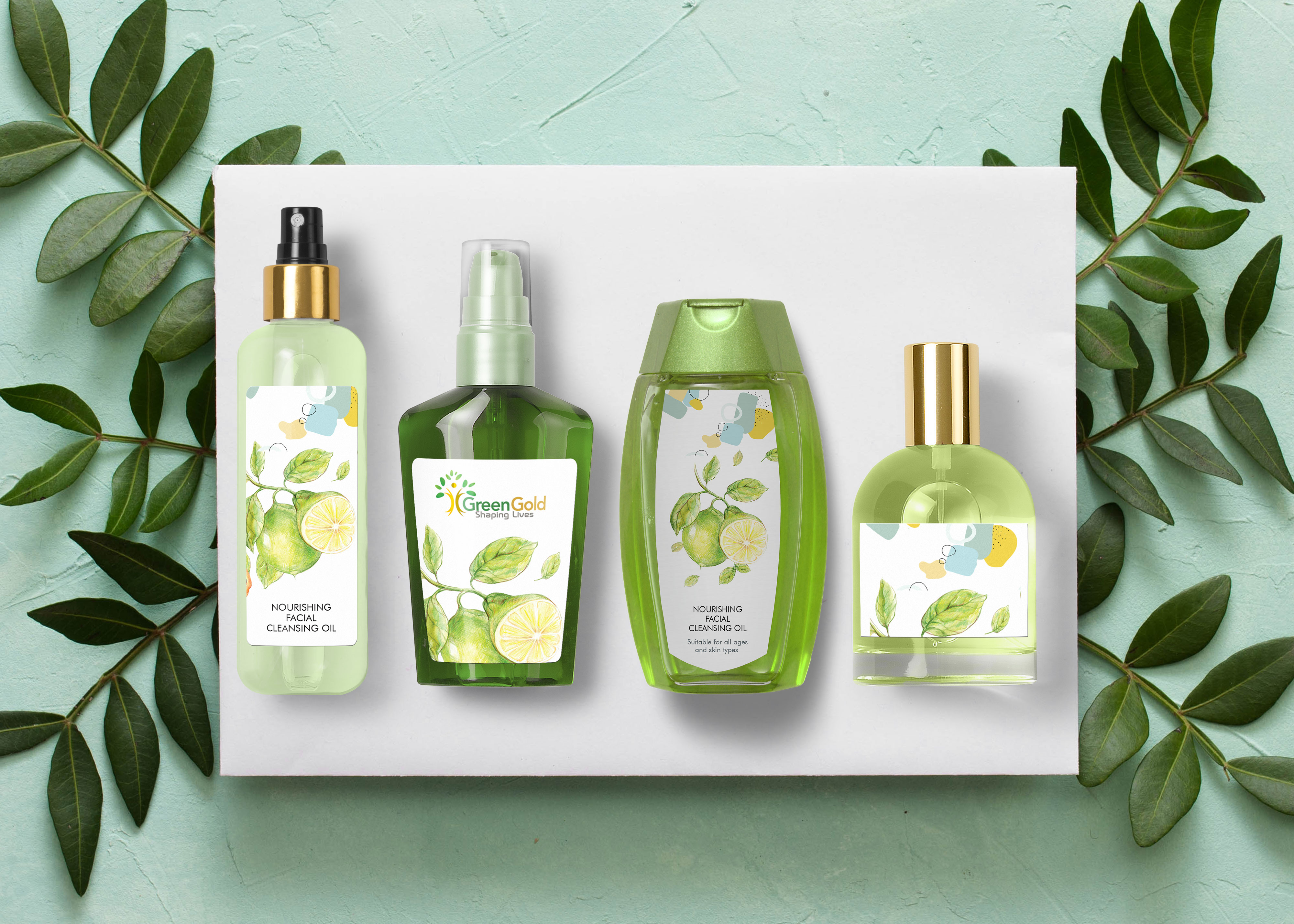 Mint Oil Branding Mock-Up