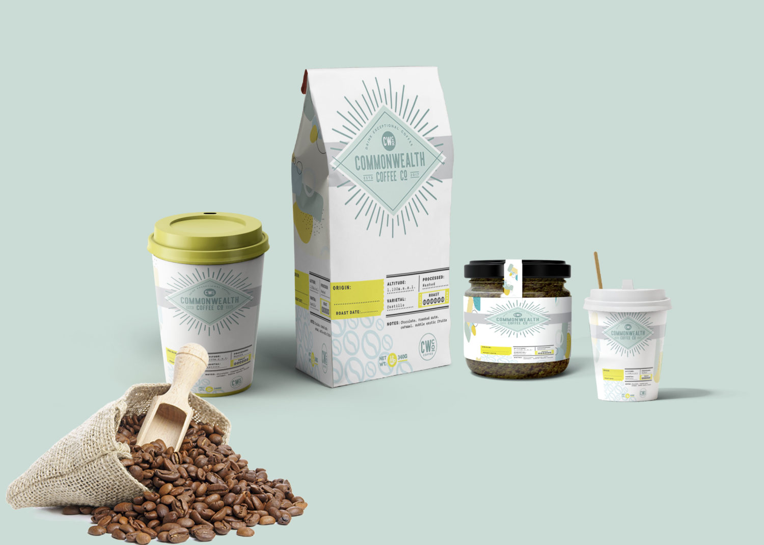 Download New Coffee Packaging Branding Mockup