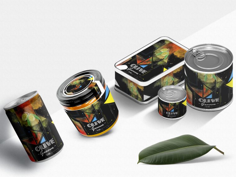 New Steel Can Product Design Mockup