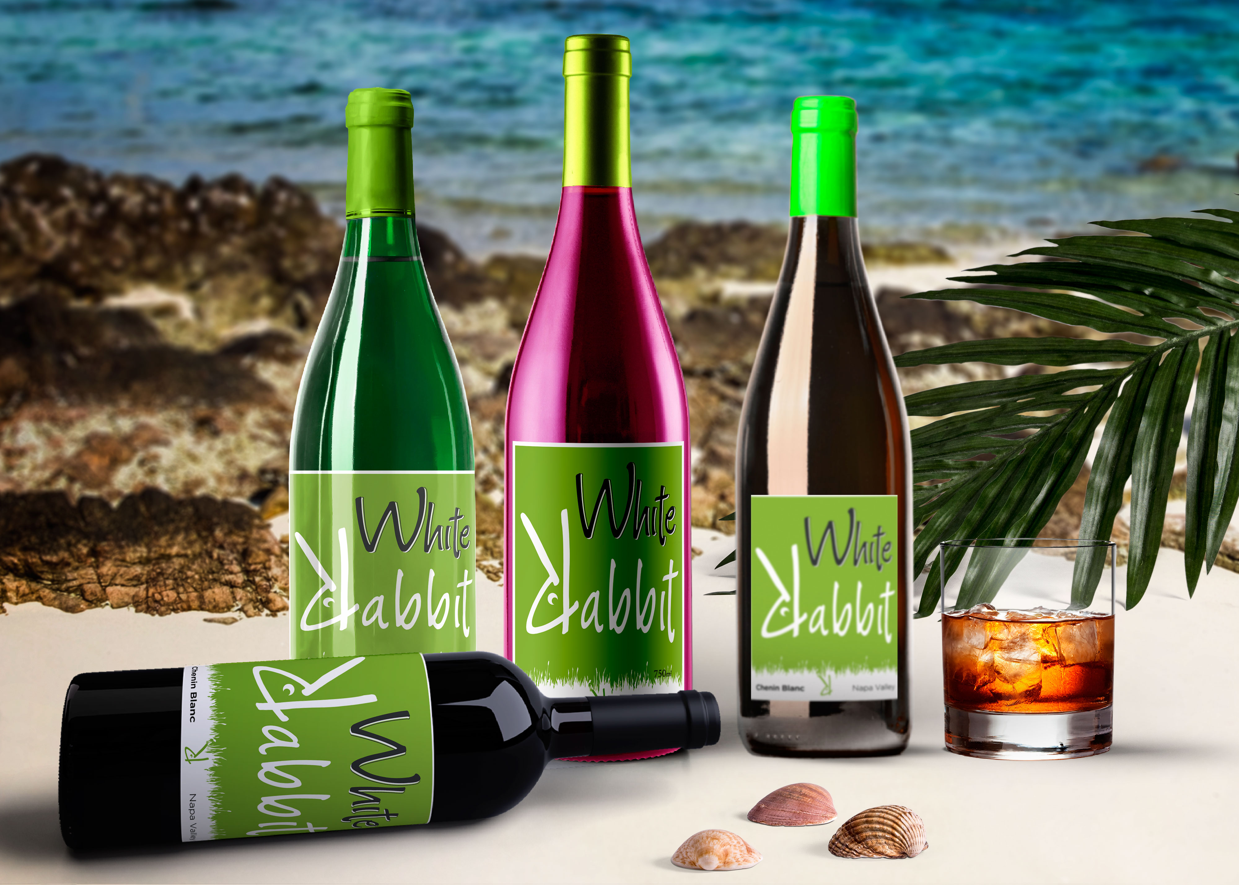Download Red Wine Scene Mockup
