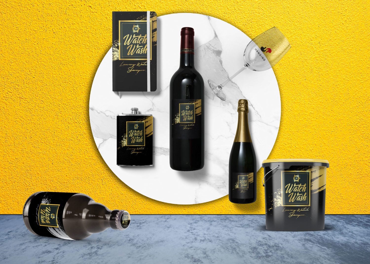 Beer Scene Bottle Mockup