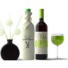 Green Wine Bottle Mockup