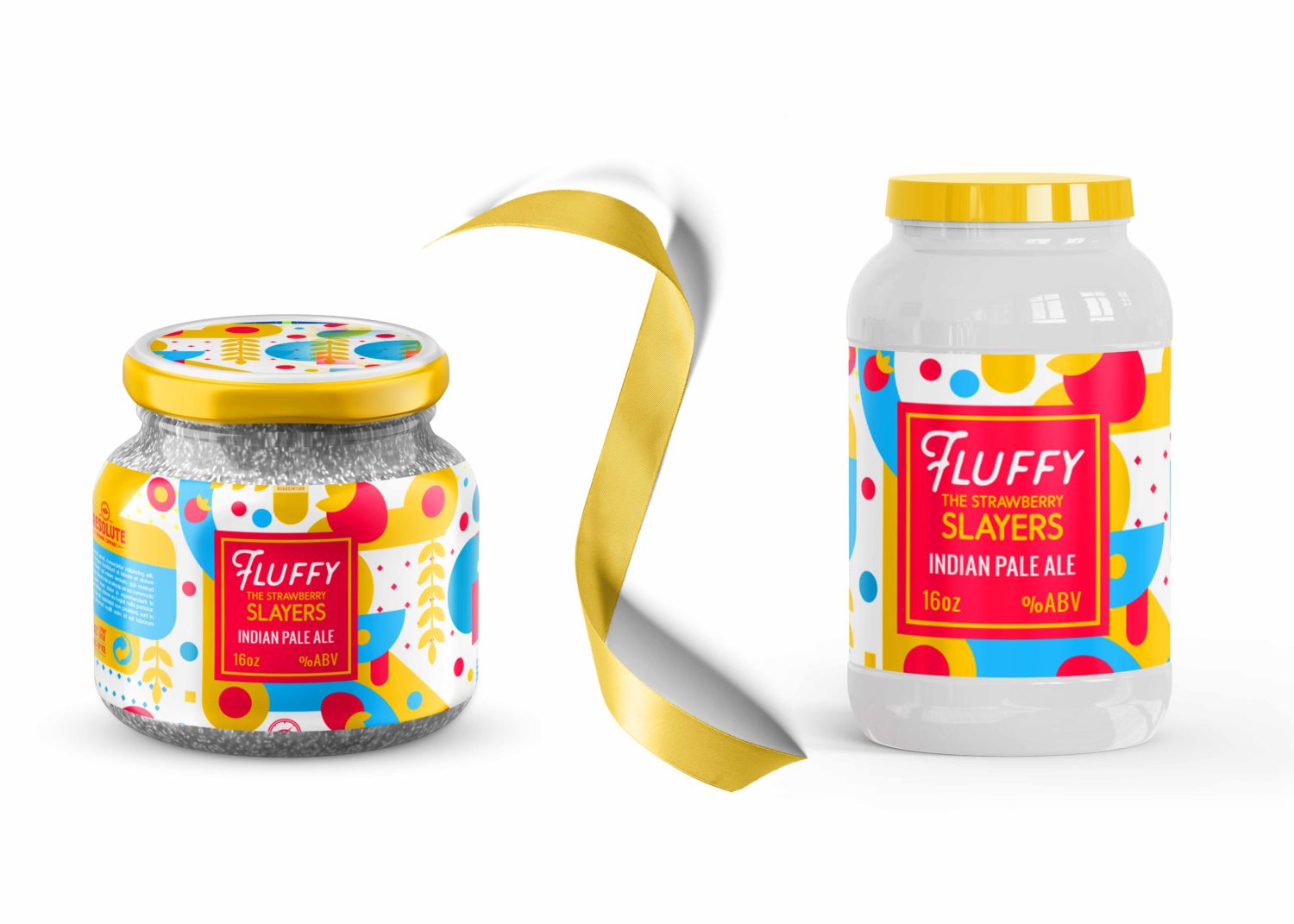 Download Small Big Jar Label Mockup