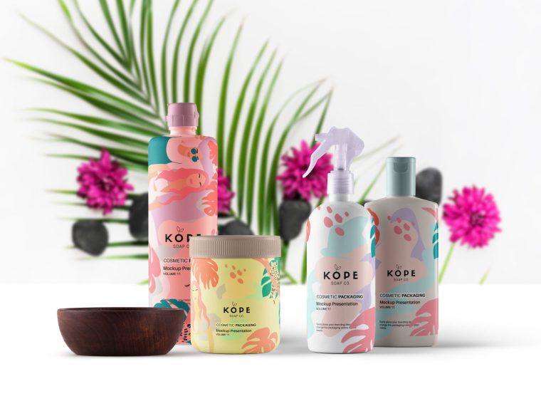 Spa Cosmetics Product Mockup