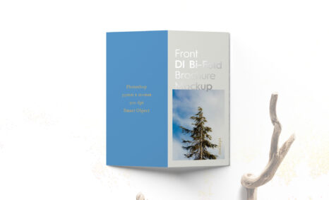 Bi-Fold Brochure Mockup