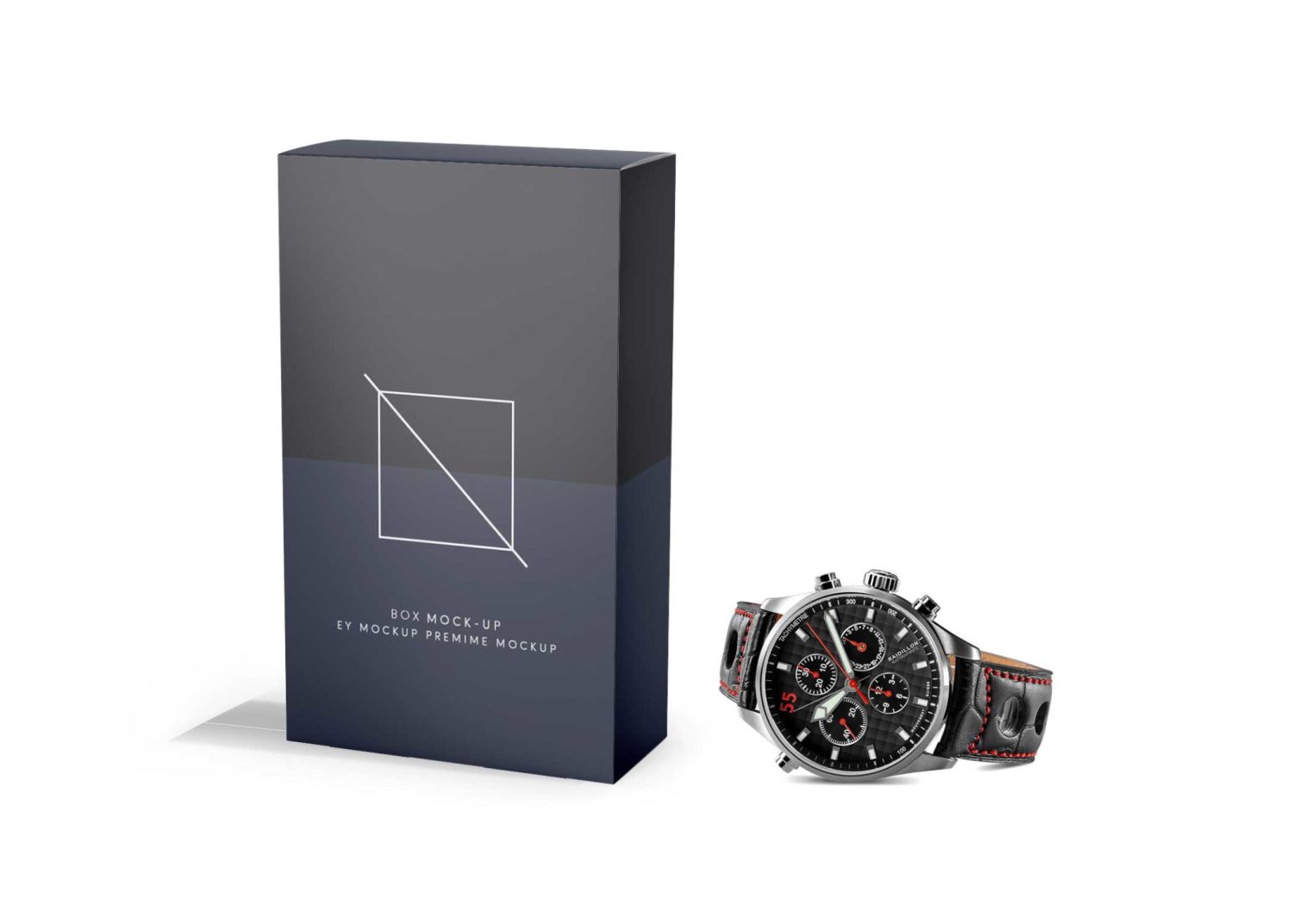 Watch Box Packaging Mockup