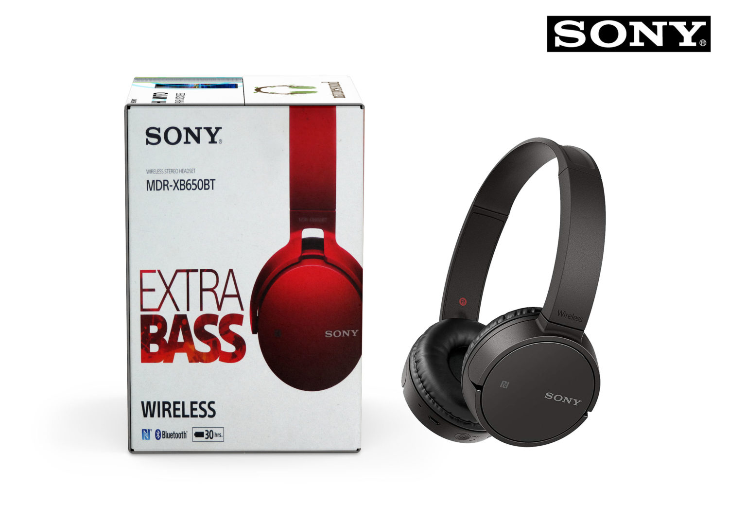 Sony Headphone Packaging Mockup