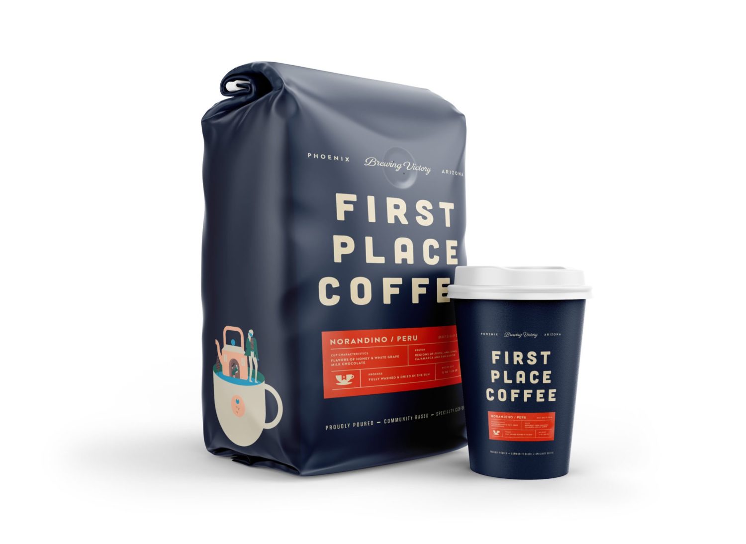 Coffee Leave Packet Mockup