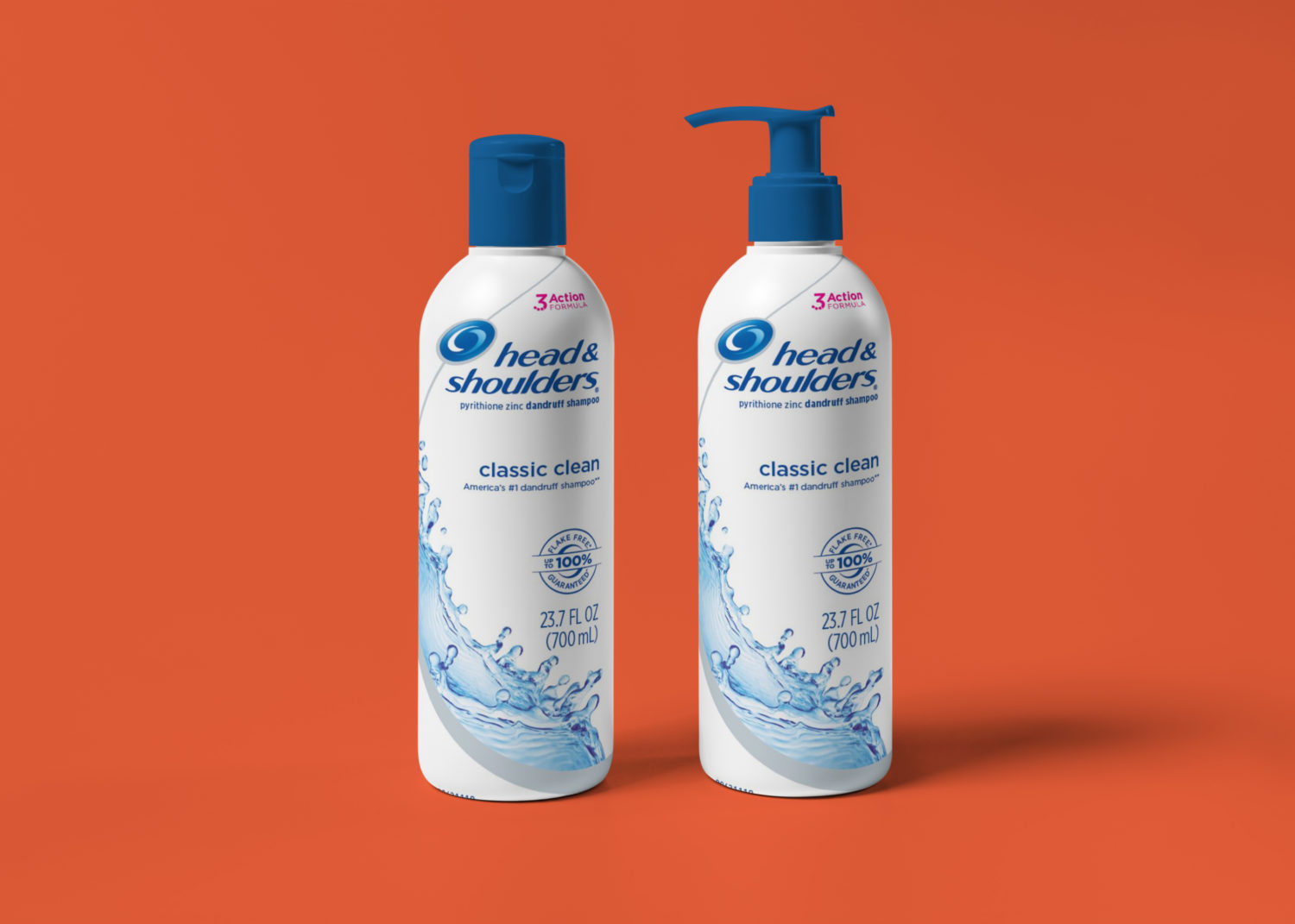 Shampoo Bottle Label Mockup