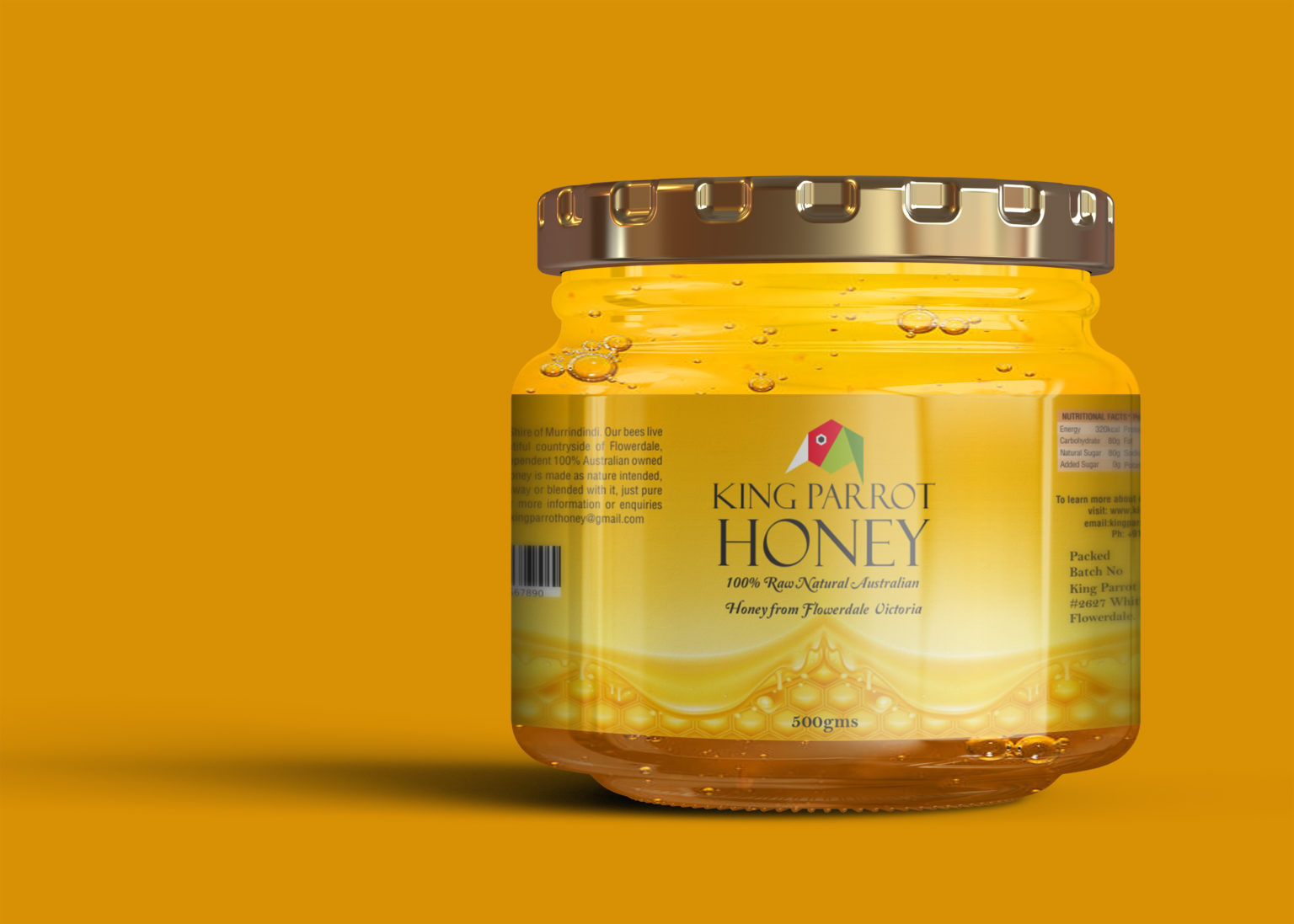 Download Small Honey Jar Label Mockup