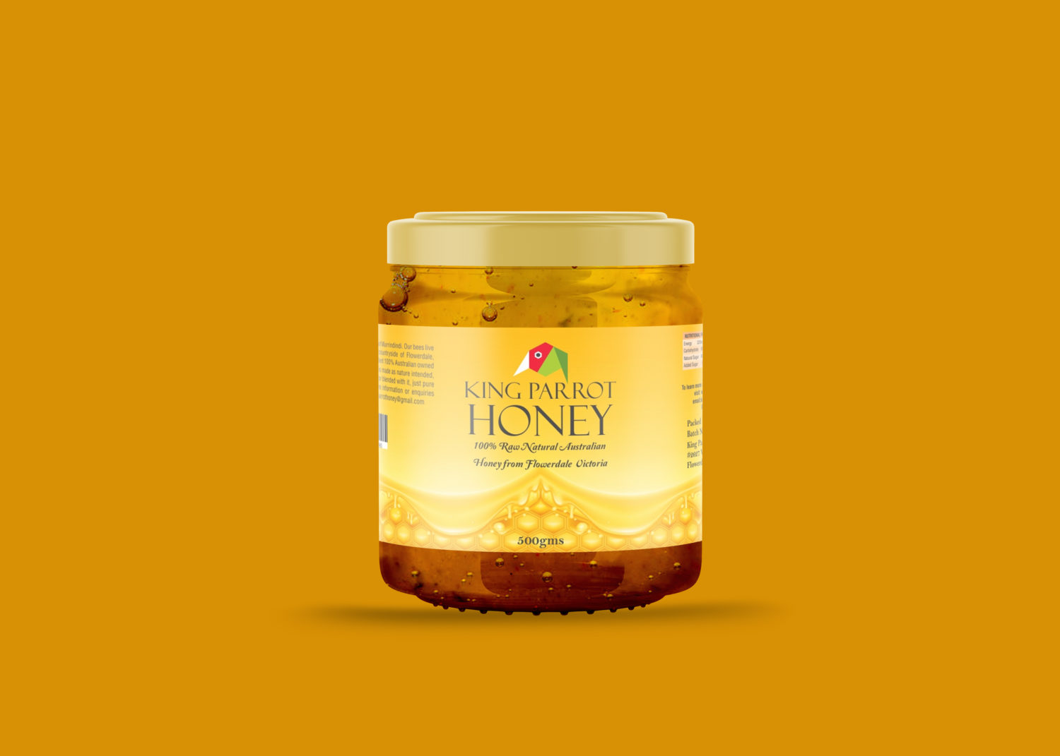 Download Small Honey Jar Label Mockup