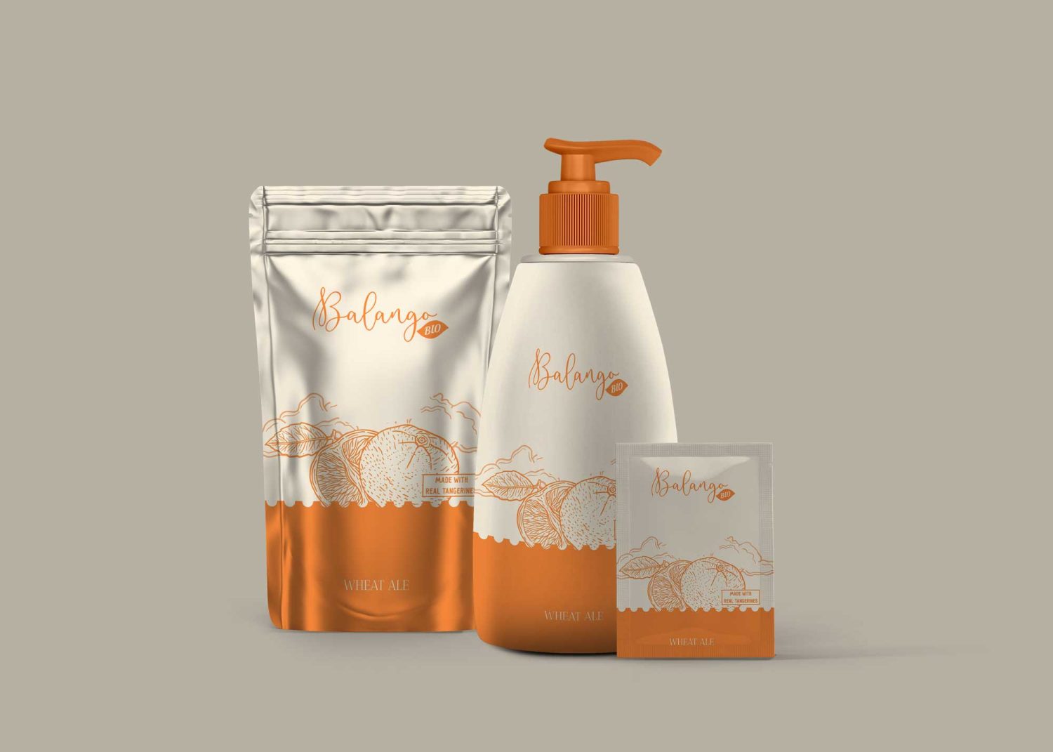 Aluminium Foil Pouch Sachet Mockup