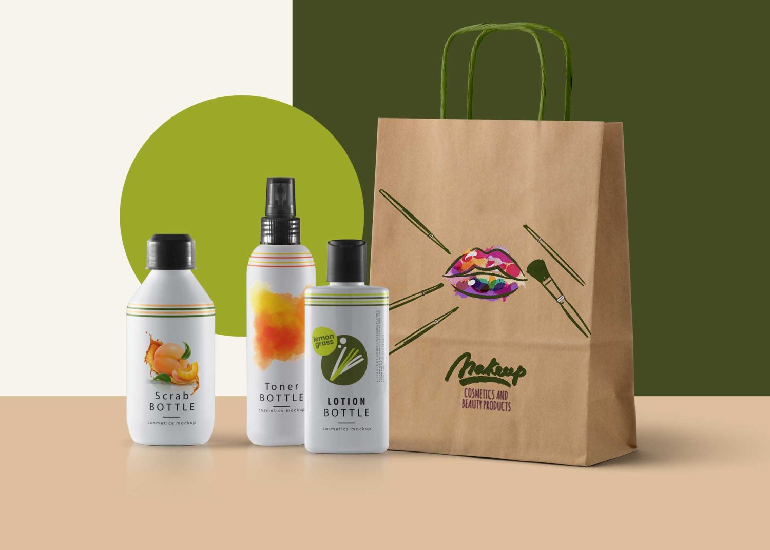 Facial kit Packaging Mockup