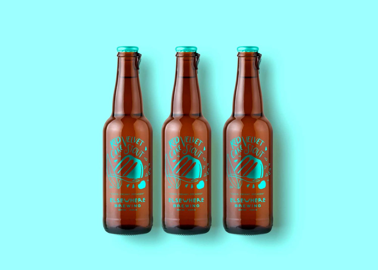 Brown Beer Bottle Scene Mockup