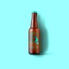 Brown Beer Bottle Scene Mockup