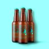 Brown Beer Bottle Scene Mockup