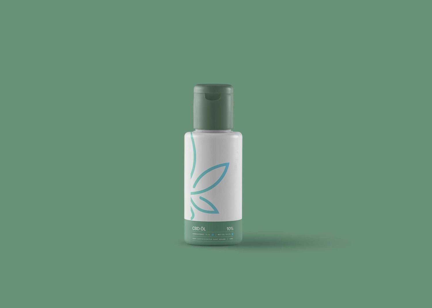 CBD Hair Shampoo Bottle Mockup
