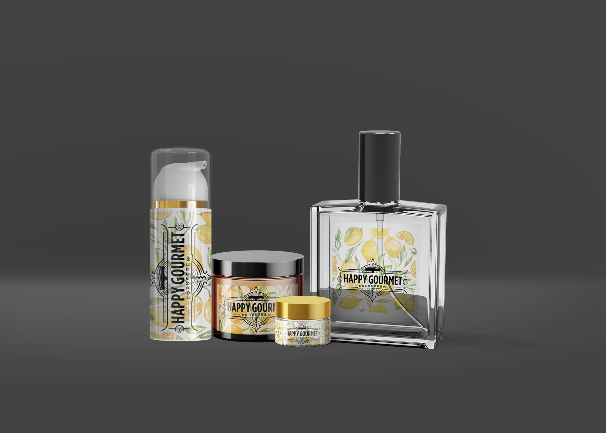 Cosmetic Hair Care Products Mockup