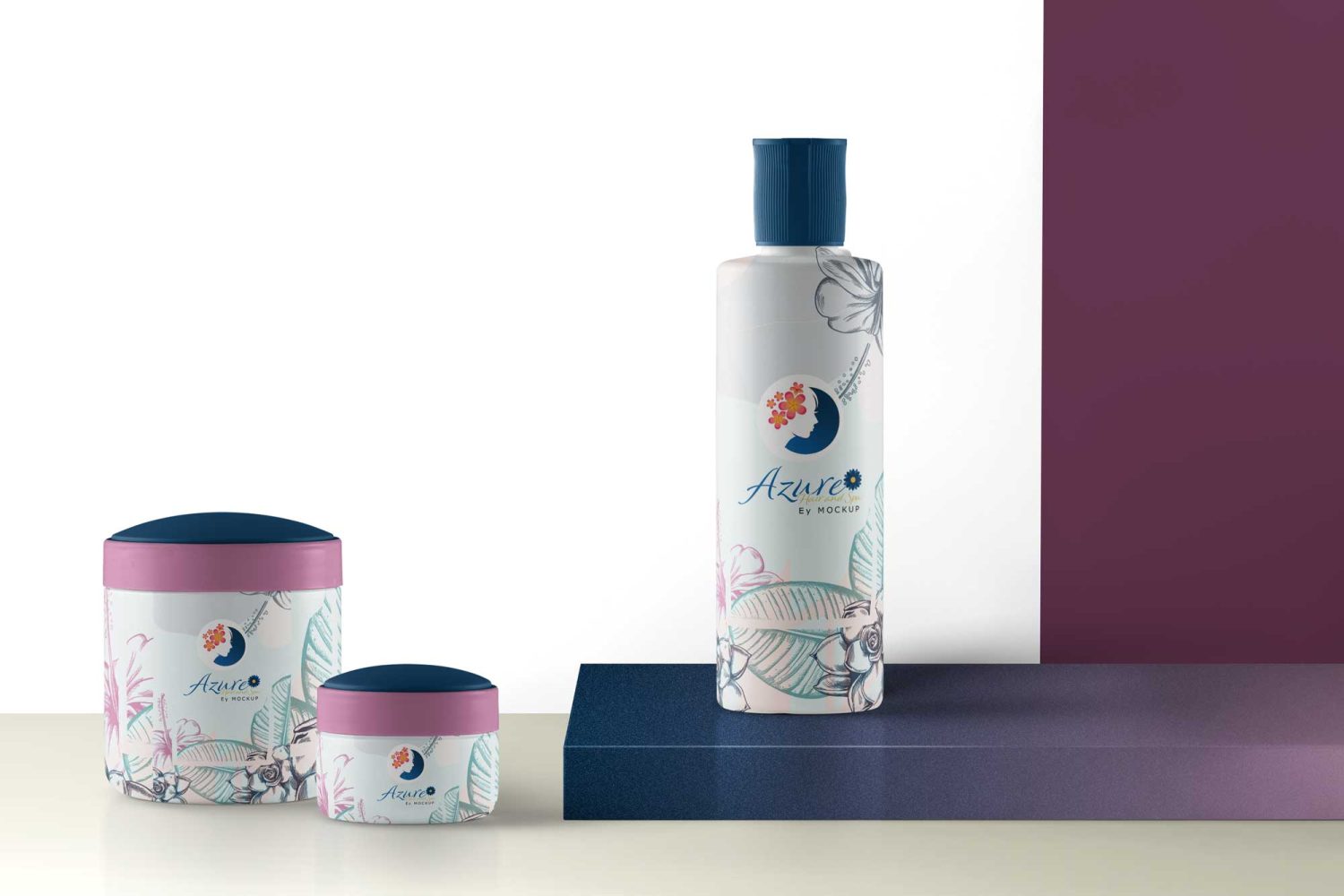 Shower Gel Product Packaging Mockup