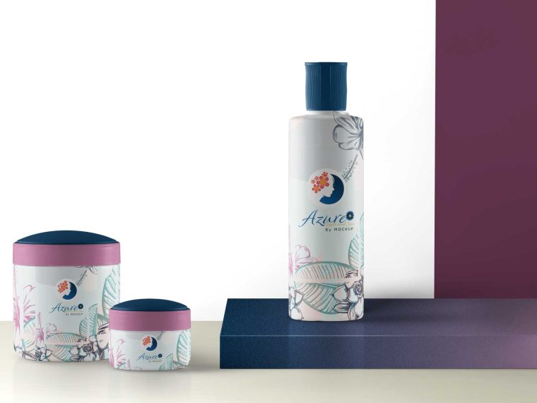 Shower Gel Product Packaging Mockup